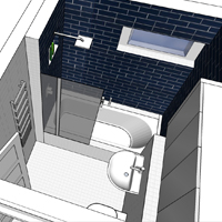 Residential Project London SW19 3D Visual Master Bathroom